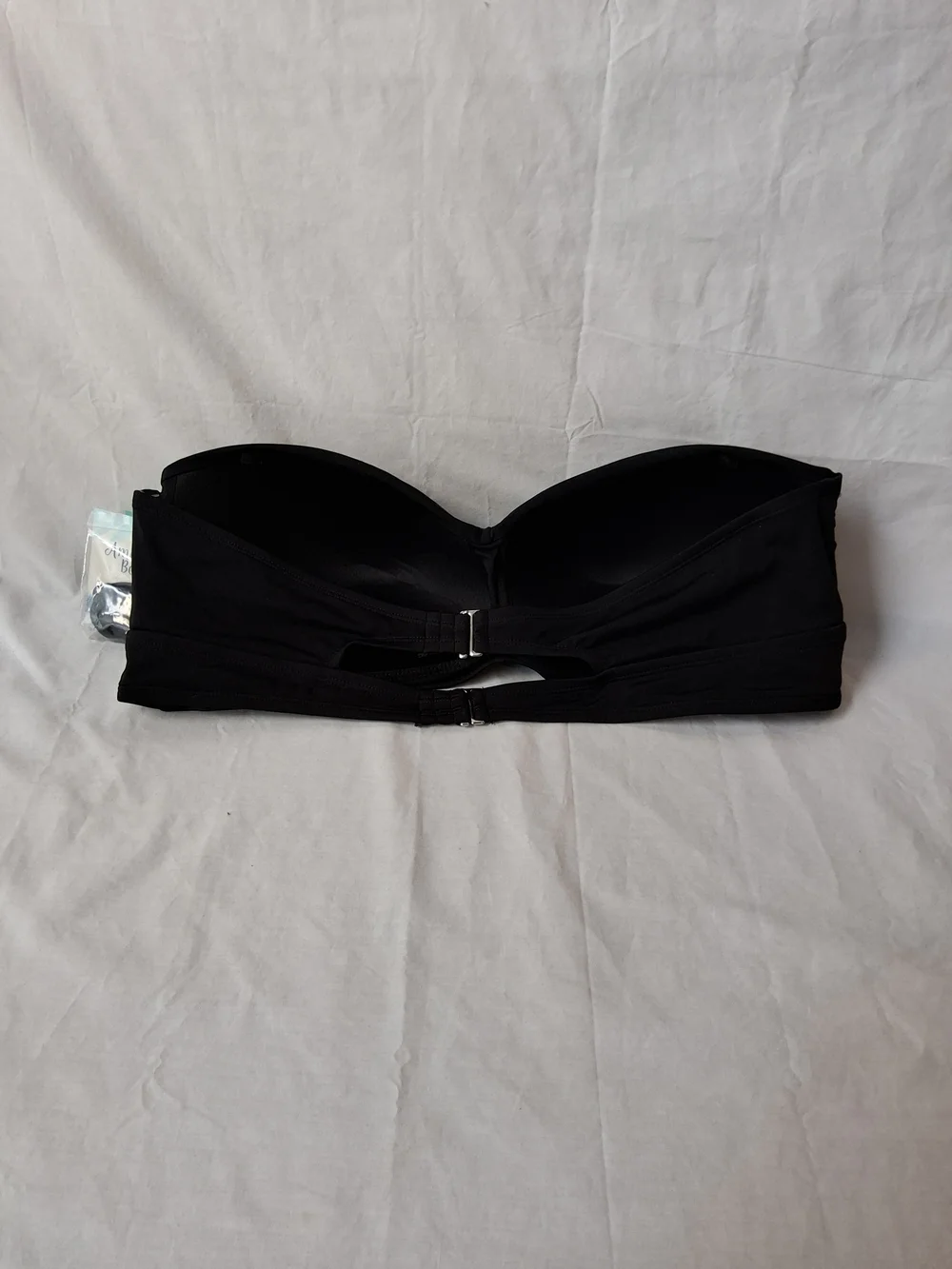 Maurices Black Strapless Bandeau Swim Top with Removable Straps‎